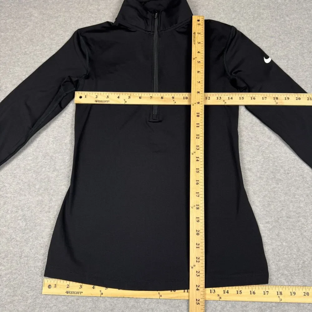 Nike Pro Warm Dri-FIT Fleece-Lined Half-Zip Training Top Women's Running- Medium - Picture 6 of 7